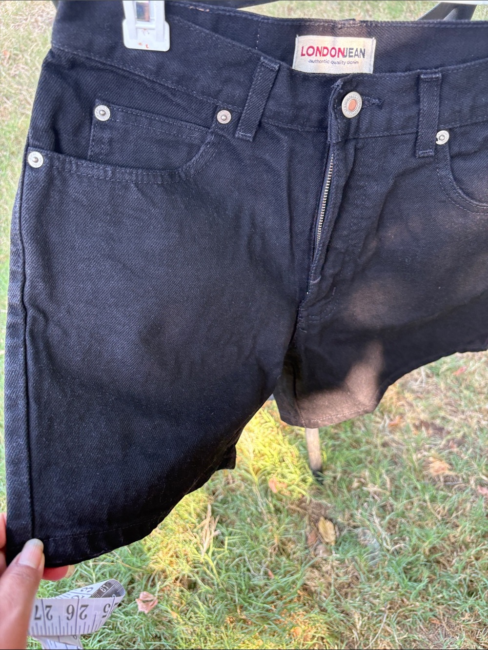 LONDONJEAN Black Women's Denim Jean Shorts - Picture 3 of 10